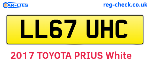 LL67UHC are the vehicle registration plates.