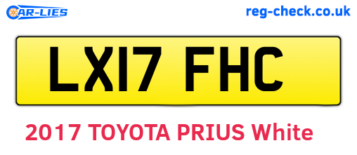 LX17FHC are the vehicle registration plates.