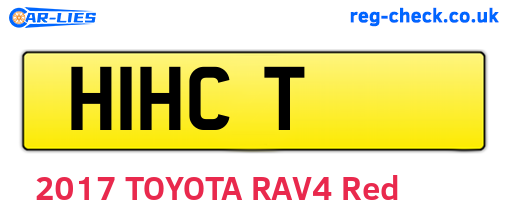 H1HCT are the vehicle registration plates.