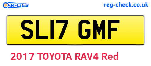 SL17GMF are the vehicle registration plates.