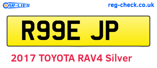 R99EJP are the vehicle registration plates.
