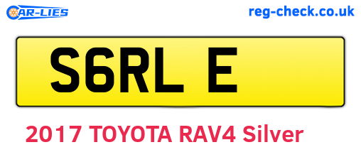 S6RLE are the vehicle registration plates.