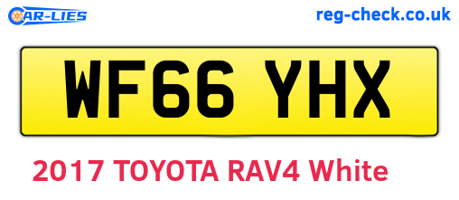 WF66YHX are the vehicle registration plates.