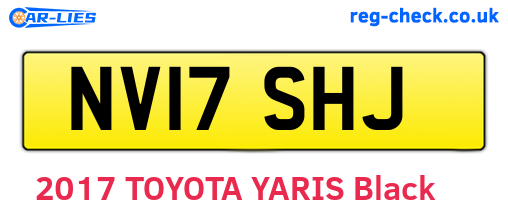 NV17SHJ are the vehicle registration plates.