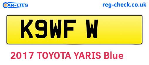 K9WFW are the vehicle registration plates.