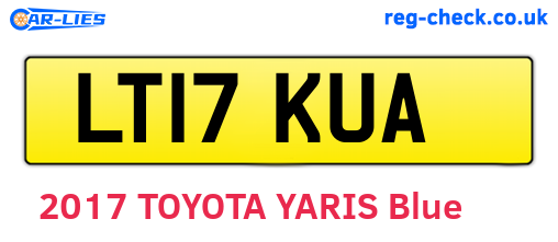 LT17KUA are the vehicle registration plates.