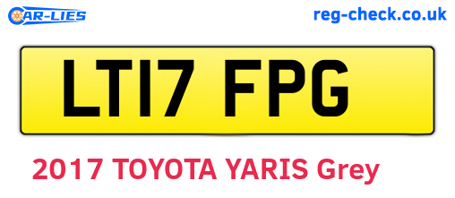 LT17FPG are the vehicle registration plates.