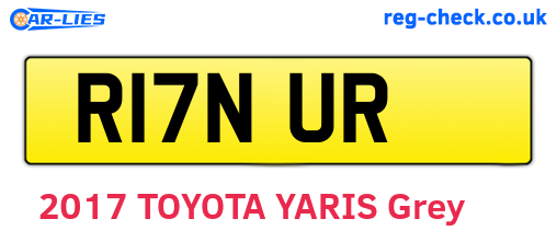 R17NUR are the vehicle registration plates.