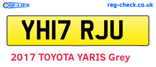 YH17RJU are the vehicle registration plates.