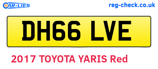 DH66LVE are the vehicle registration plates.