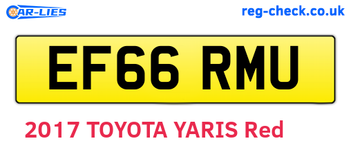 EF66RMU are the vehicle registration plates.
