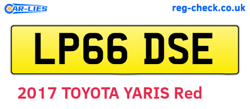 LP66DSE are the vehicle registration plates.