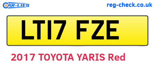 LT17FZE are the vehicle registration plates.