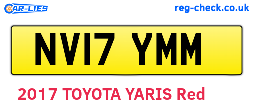 NV17YMM are the vehicle registration plates.