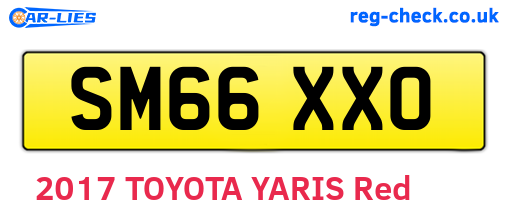 SM66XXO are the vehicle registration plates.