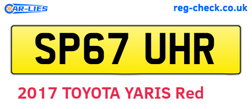 SP67UHR are the vehicle registration plates.