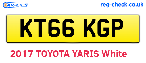 KT66KGP are the vehicle registration plates.