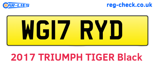 WG17RYD are the vehicle registration plates.