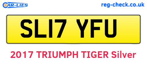 SL17YFU are the vehicle registration plates.