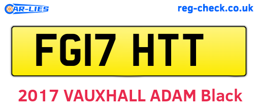 FG17HTT are the vehicle registration plates.