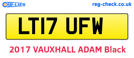 LT17UFW are the vehicle registration plates.
