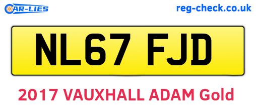 NL67FJD are the vehicle registration plates.
