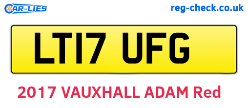 LT17UFG are the vehicle registration plates.