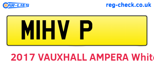 M1HVP are the vehicle registration plates.