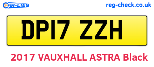 DP17ZZH are the vehicle registration plates.