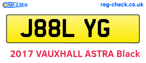 J88LYG are the vehicle registration plates.