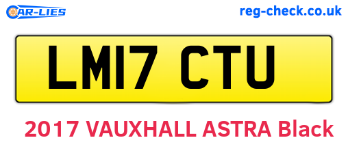 LM17CTU are the vehicle registration plates.
