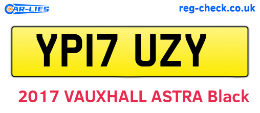 YP17UZY are the vehicle registration plates.