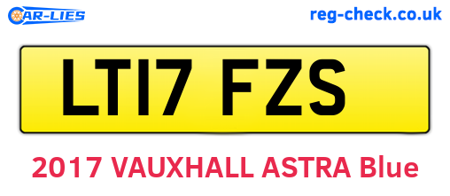 LT17FZS are the vehicle registration plates.