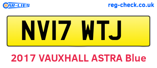 NV17WTJ are the vehicle registration plates.