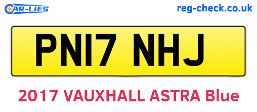 PN17NHJ are the vehicle registration plates.
