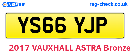 YS66YJP are the vehicle registration plates.