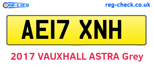 AE17XNH are the vehicle registration plates.