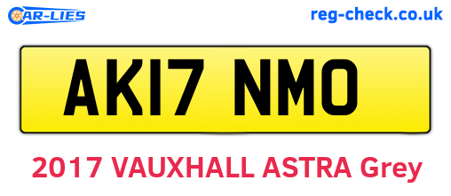 AK17NMO are the vehicle registration plates.