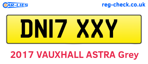 DN17XXY are the vehicle registration plates.