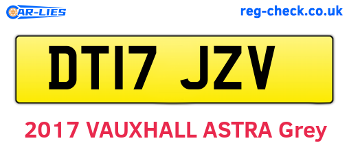 DT17JZV are the vehicle registration plates.