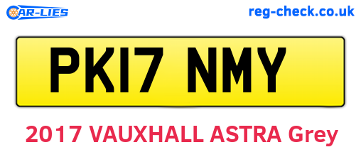 PK17NMY are the vehicle registration plates.