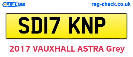 SD17KNP are the vehicle registration plates.