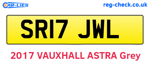 SR17JWL are the vehicle registration plates.