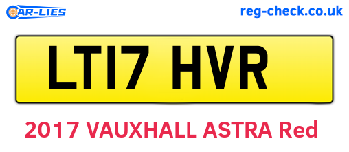 LT17HVR are the vehicle registration plates.