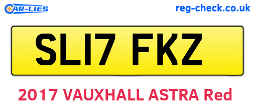 SL17FKZ are the vehicle registration plates.