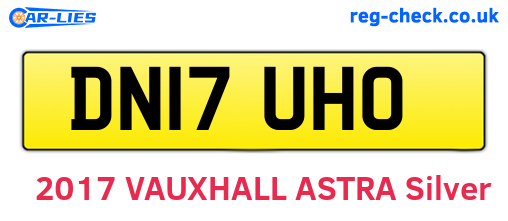 DN17UHO are the vehicle registration plates.