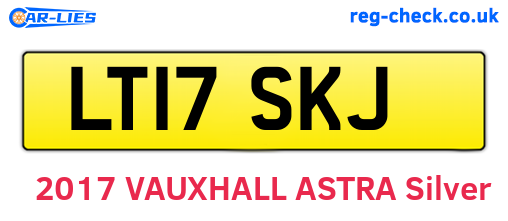 LT17SKJ are the vehicle registration plates.