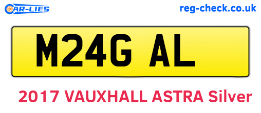 M24GAL are the vehicle registration plates.