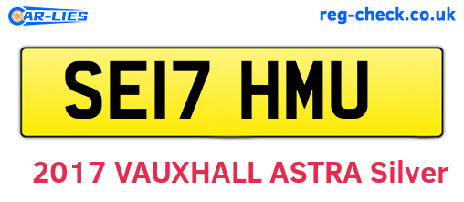 SE17HMU are the vehicle registration plates.