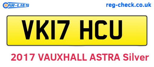 VK17HCU are the vehicle registration plates.